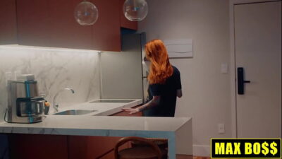 POV – Pink Redhead Coworker cheating boyfriend afterwork – Max Boss